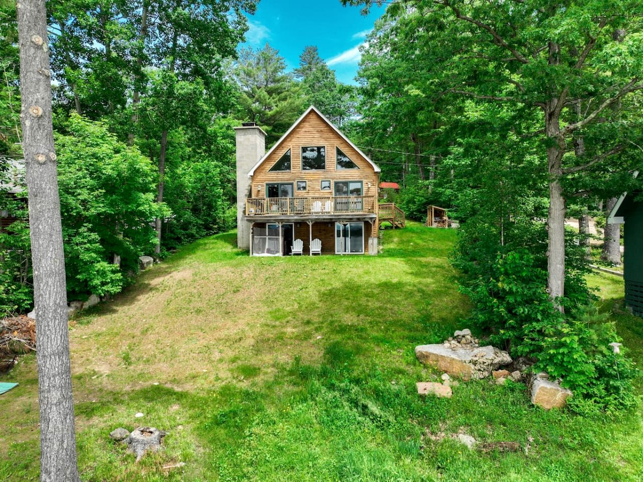 Awesome Secluded Cabin with Fire Pit and Lake Access in Fryeburg, Maine