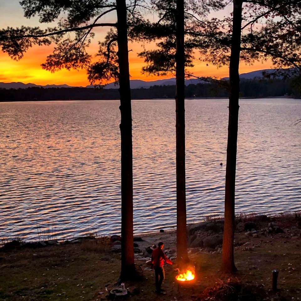 Awesome Secluded Cabin with Fire Pit and Lake Access in Fryeburg, Maine
