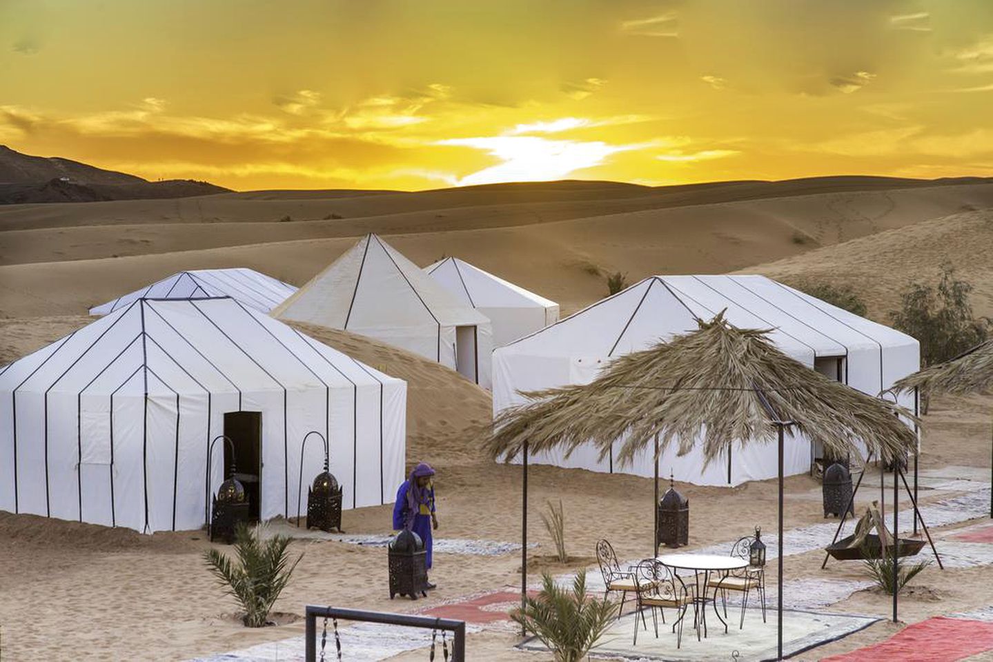 Luxury Tent in Erg Chebbi Dunes in Merzouga, Morocco