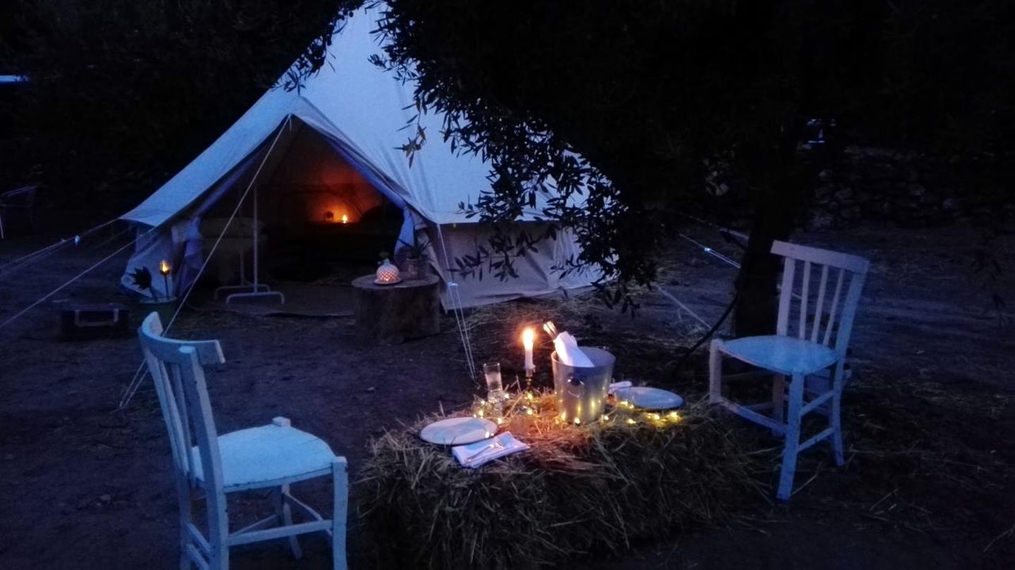 Private Bell Tent Rental with Breathtaking Views near Marsala, Sicily