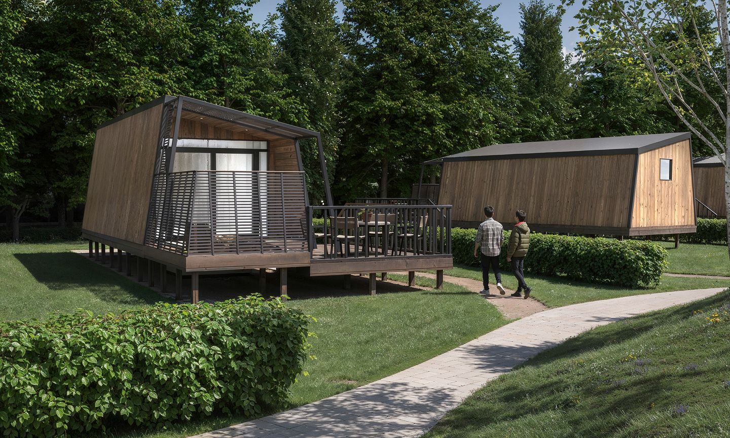 Modern Glamping Pod with Private Hot Tub near Billing Aquadrome, Northamptonshire