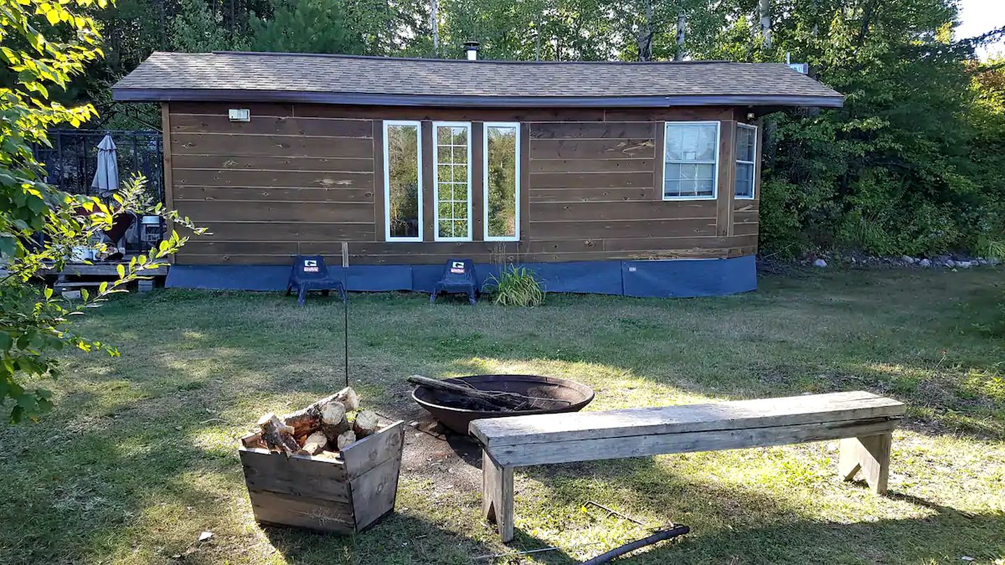 Rustic Cabin Rental on Onaping Lake Perfect for a Romantic Getaway in Ontario