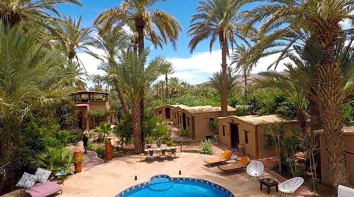 Enchanting Accommodation for Two in a Desert Oasis near Agdz, Morocco