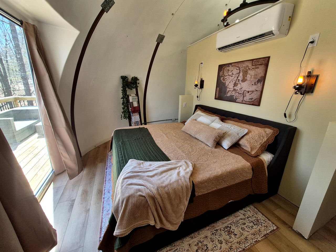 Secluded Woodland Geodome with Panoramic Views & Private Trails in Milledgeville, Georgia