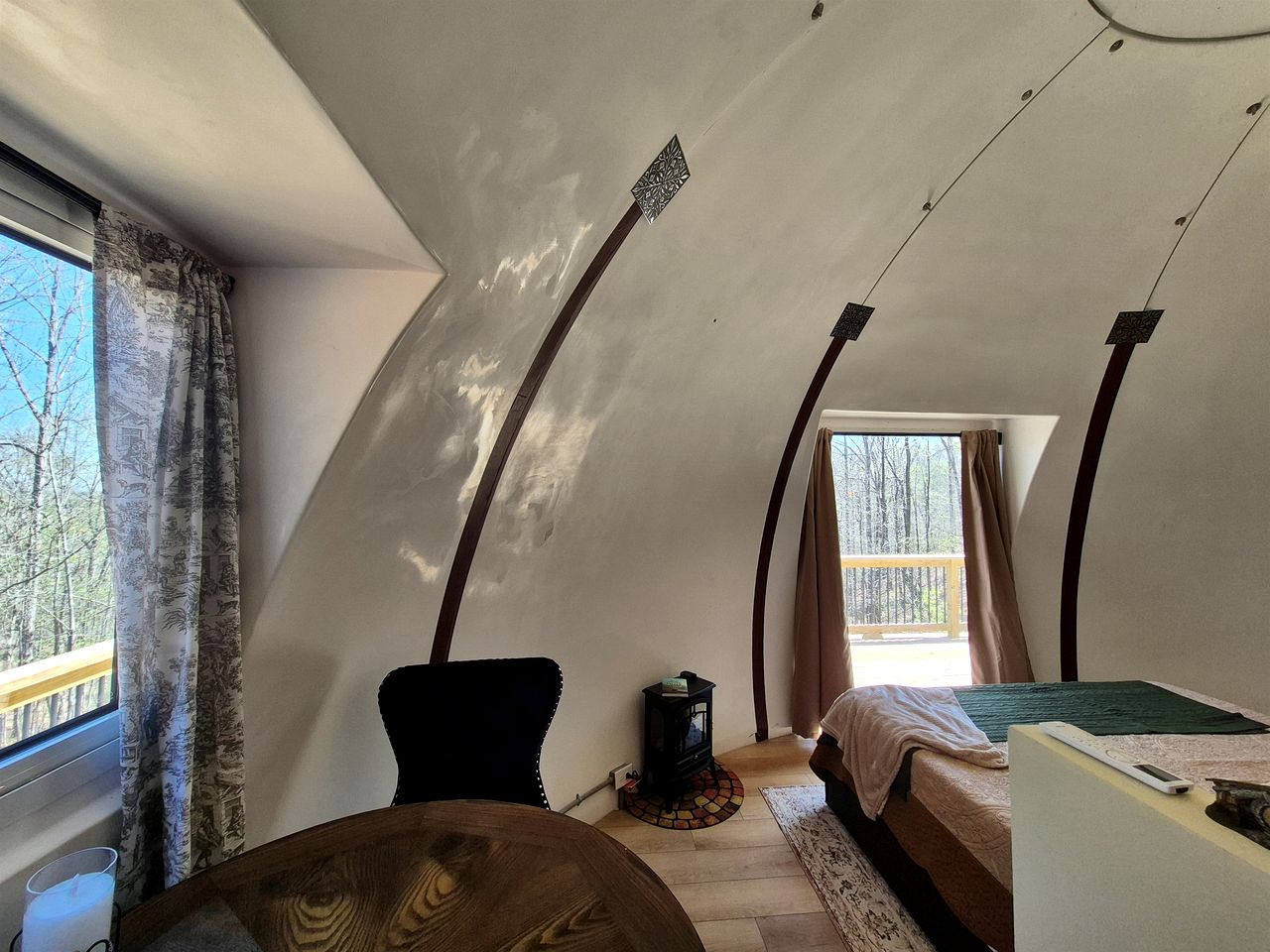 Secluded Woodland Geodome with Panoramic Views & Private Trails in Milledgeville, Georgia