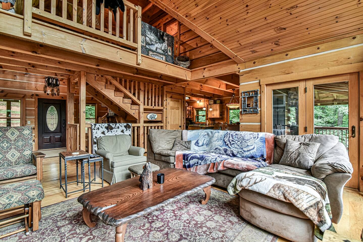 Stunning Mountain Cabin with Hot Tub and Game Room Near Asheville in Old Fort, NC
