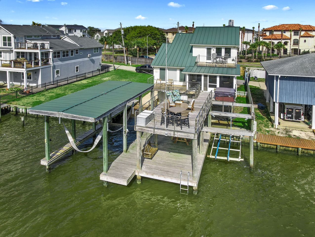 Fabulous Waterfront Home with Private Boat Ramp and Gorgeous Bay Views in League City, Texas