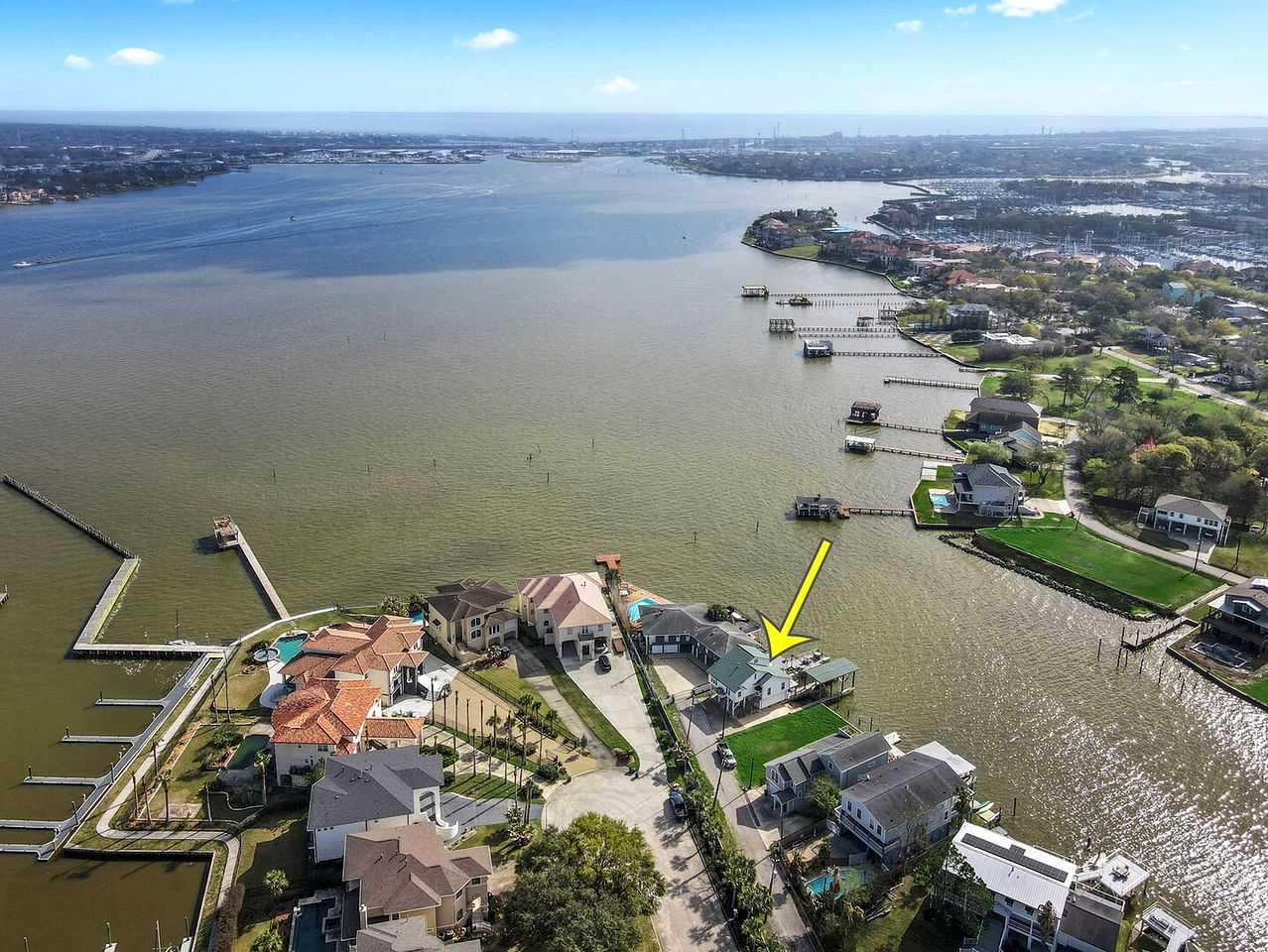 Fabulous Waterfront Home with Private Boat Ramp and Gorgeous Bay Views in League City, Texas