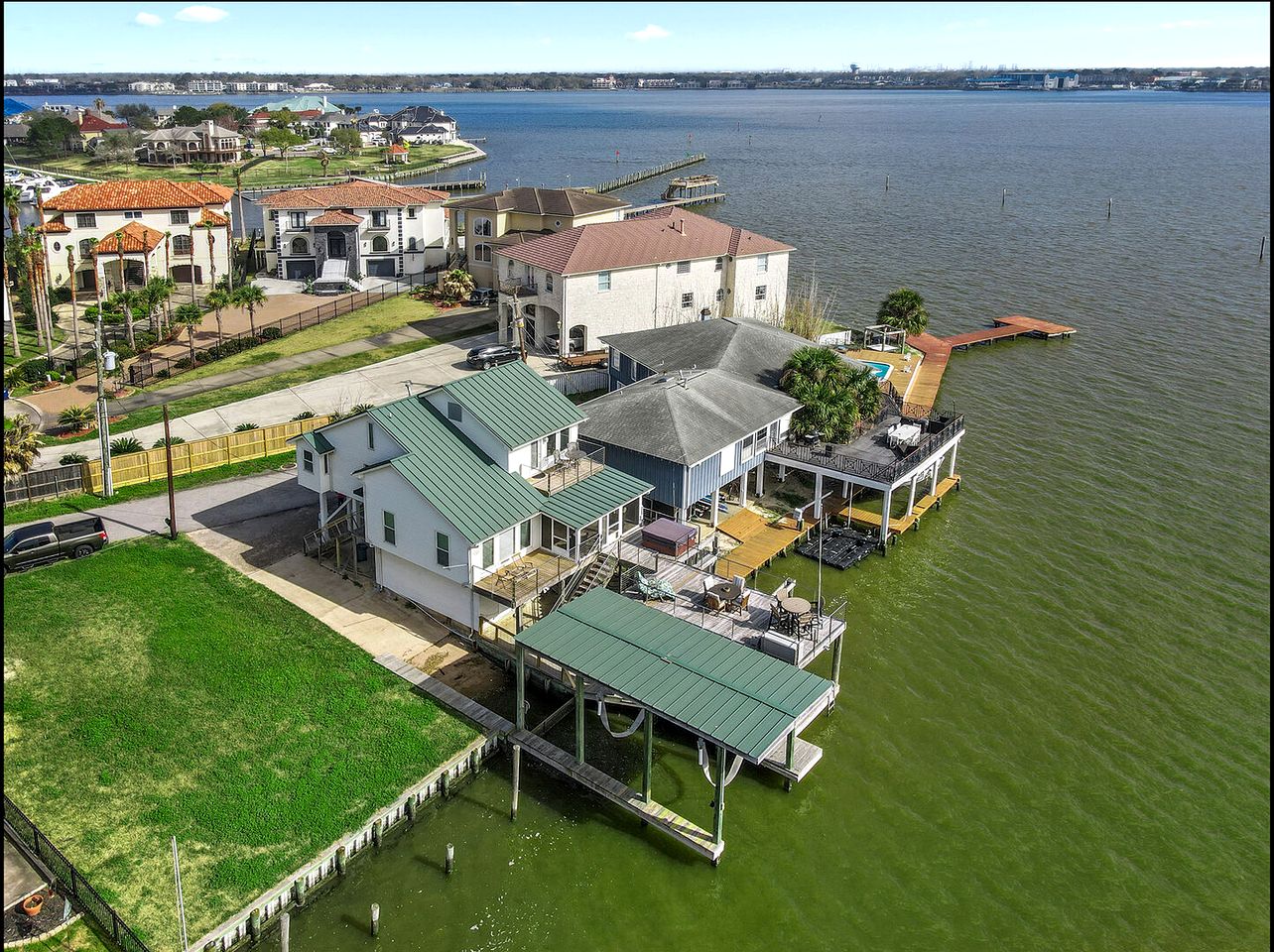 Fabulous Waterfront Home with Private Boat Ramp and Gorgeous Bay Views in League City, Texas