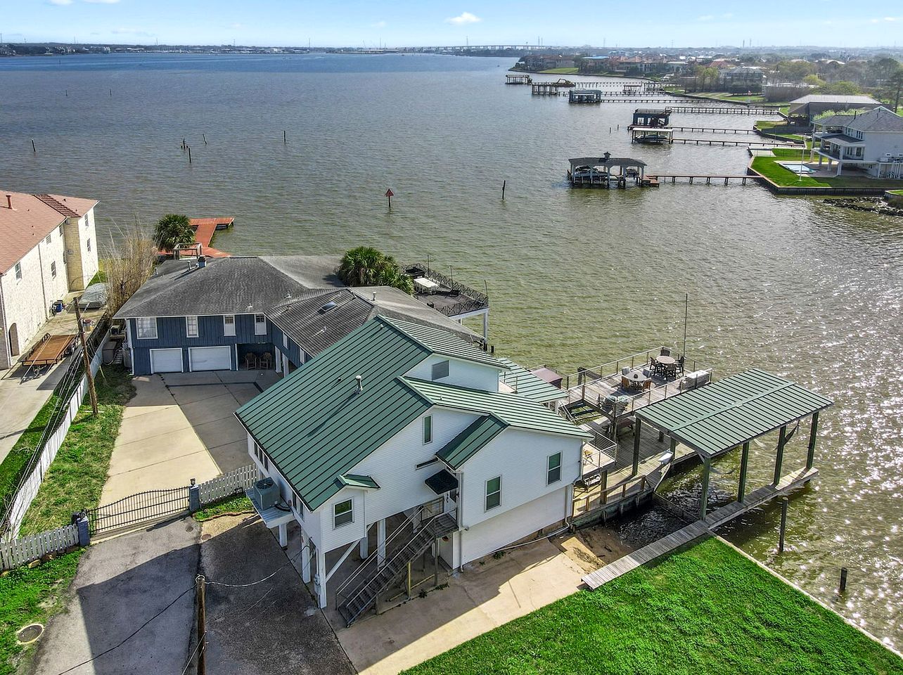 Fabulous Waterfront Home with Private Boat Ramp and Gorgeous Bay Views in League City, Texas