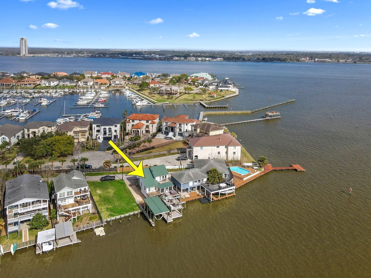 Fabulous Waterfront Home with Private Boat Ramp and Gorgeous Bay Views in League City, Texas