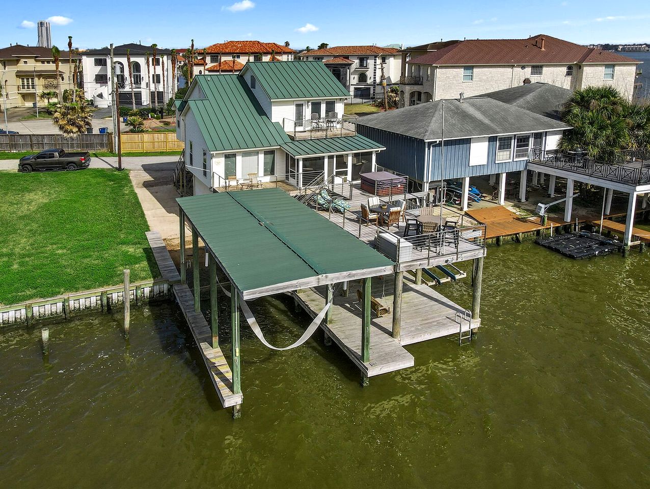Fabulous Waterfront Home with Private Boat Ramp and Gorgeous Bay Views in League City, Texas