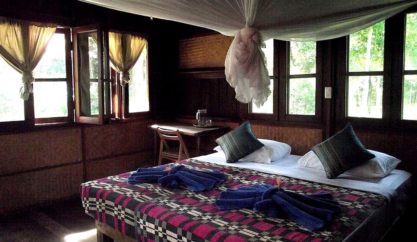 Beach Cabins at Eco-Glam Resort on Hidden Island of Koh Phra Thong, Southern Thailand