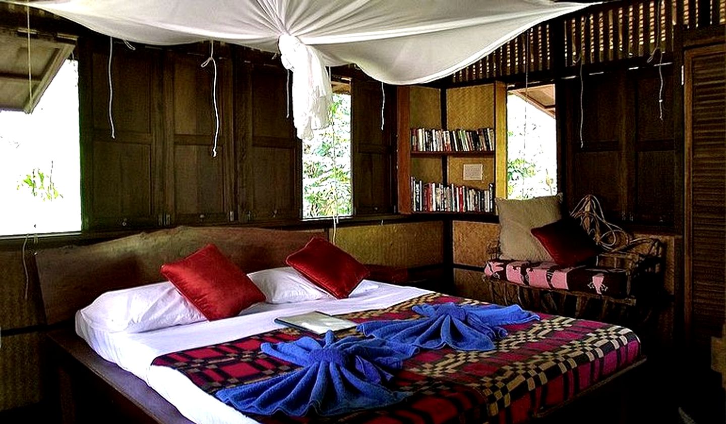 Beach Cabins at Eco-Glam Resort on Hidden Island of Koh Phra Thong, Southern Thailand