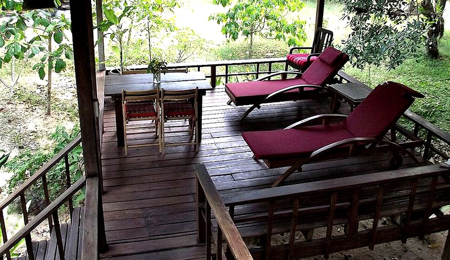 Beach Cabins at Eco-Glam Resort on Hidden Island of Koh Phra Thong, Southern Thailand
