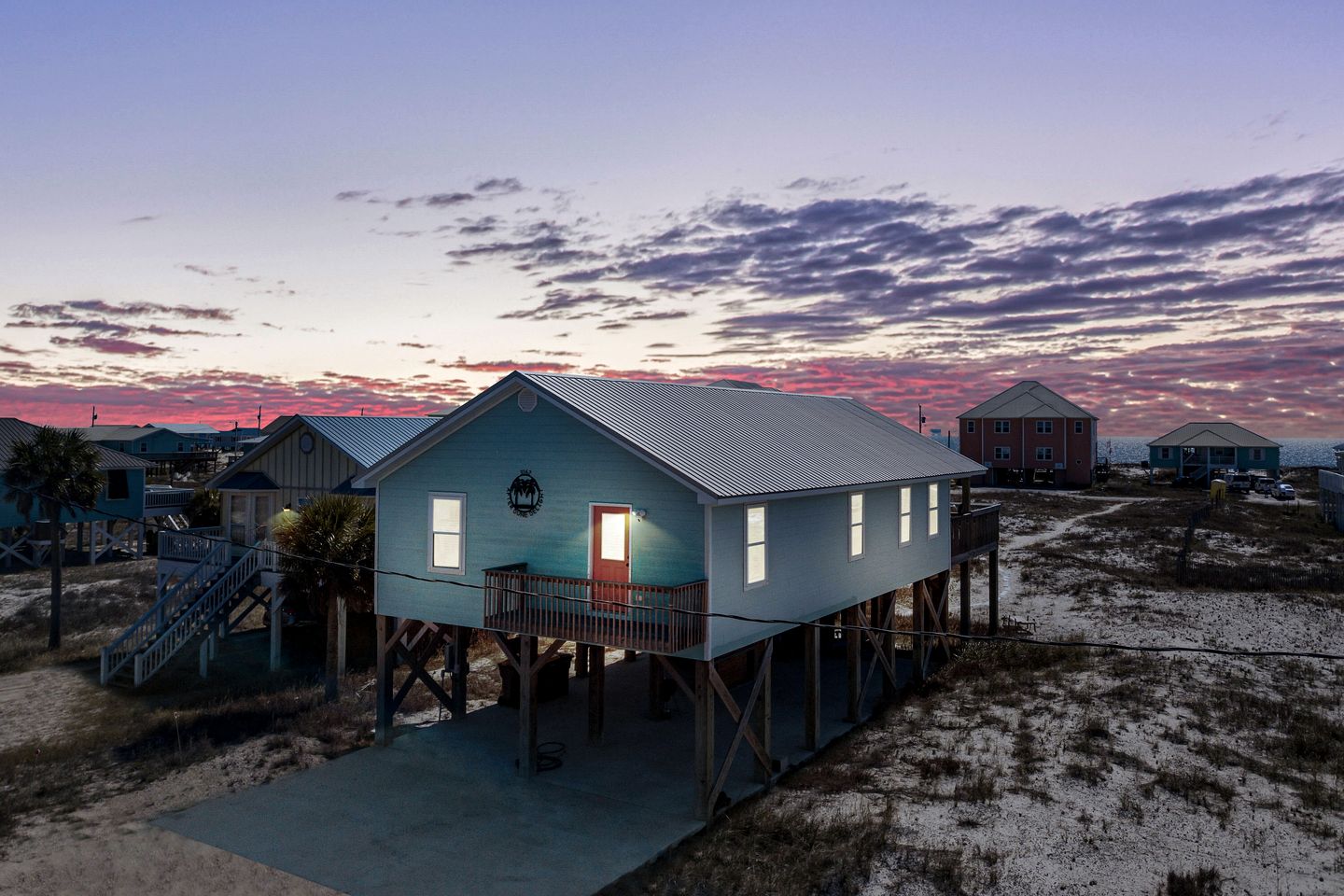 Beach Front Cottage with Private Heated Pool in Alabama