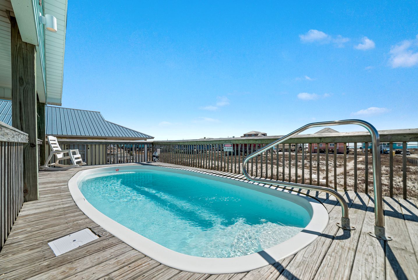 Beach Front Cottage with Private Heated Pool in Alabama