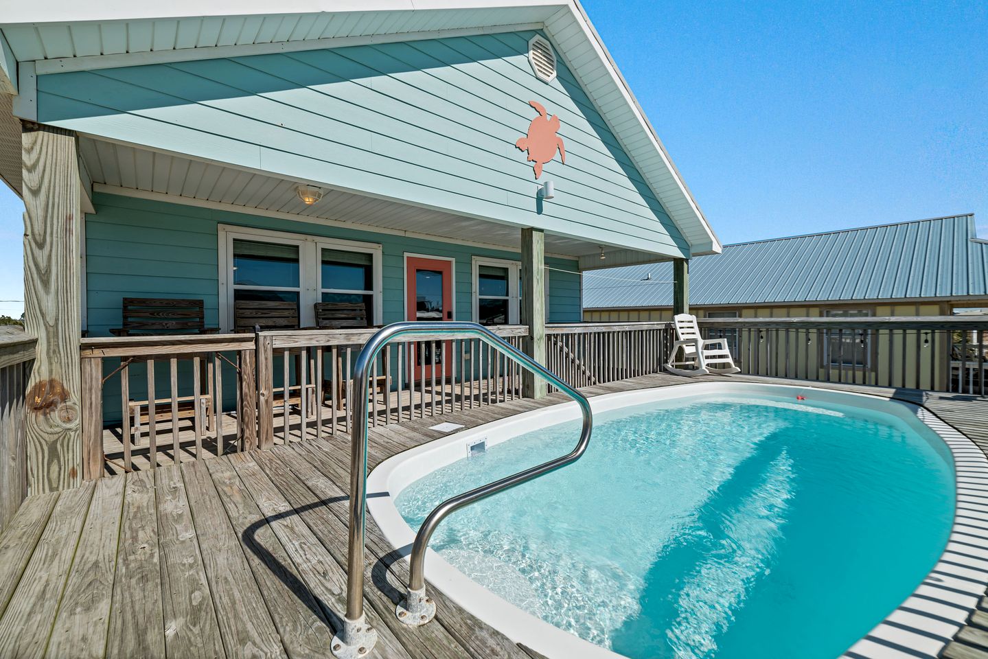 Beach Front Cottage with Private Heated Pool in Alabama