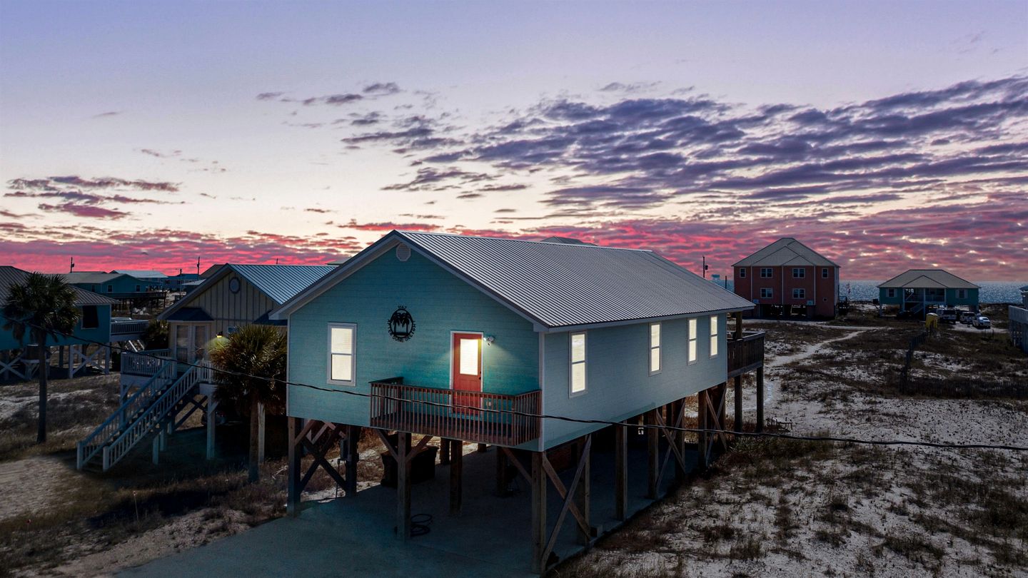 Beach Front Cottage with Private Heated Pool in Alabama
