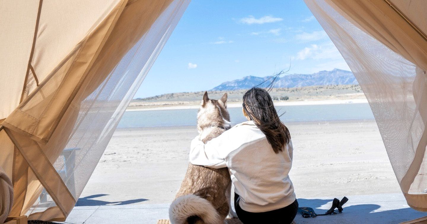 Spacious Pet-Friendly Safari Tent on Yuba Lake with Spectacular Views for a Memorable Glamping Escape in Utah