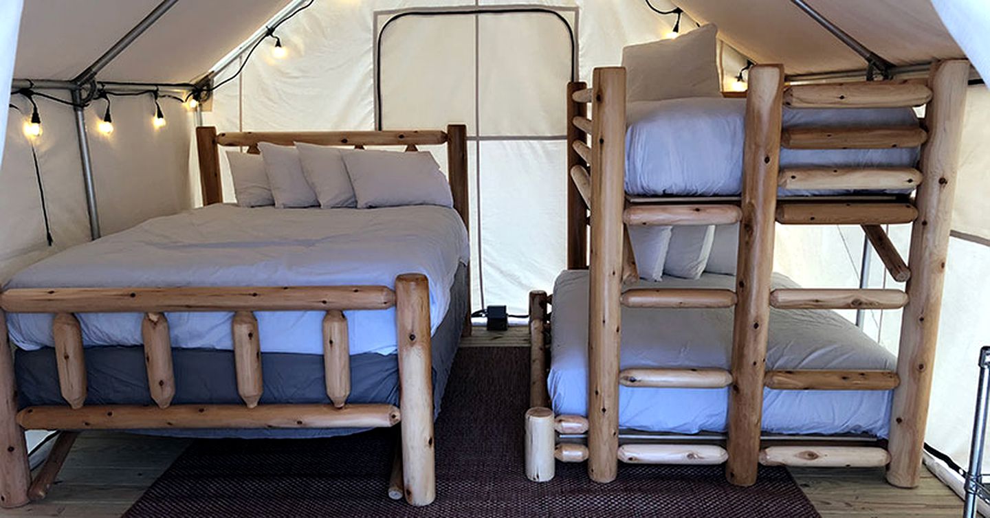 Luxury Tent Rental in the Great Smoky Mountains of Pigeon Forge, Tennessee