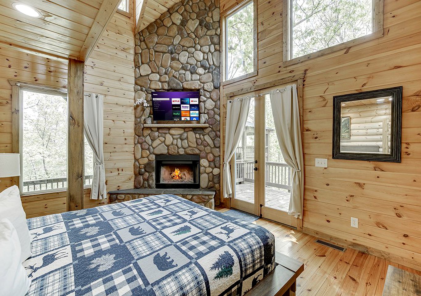 Glamping near Atlanta Georgia in this Luxury Cabin for Family Vacation