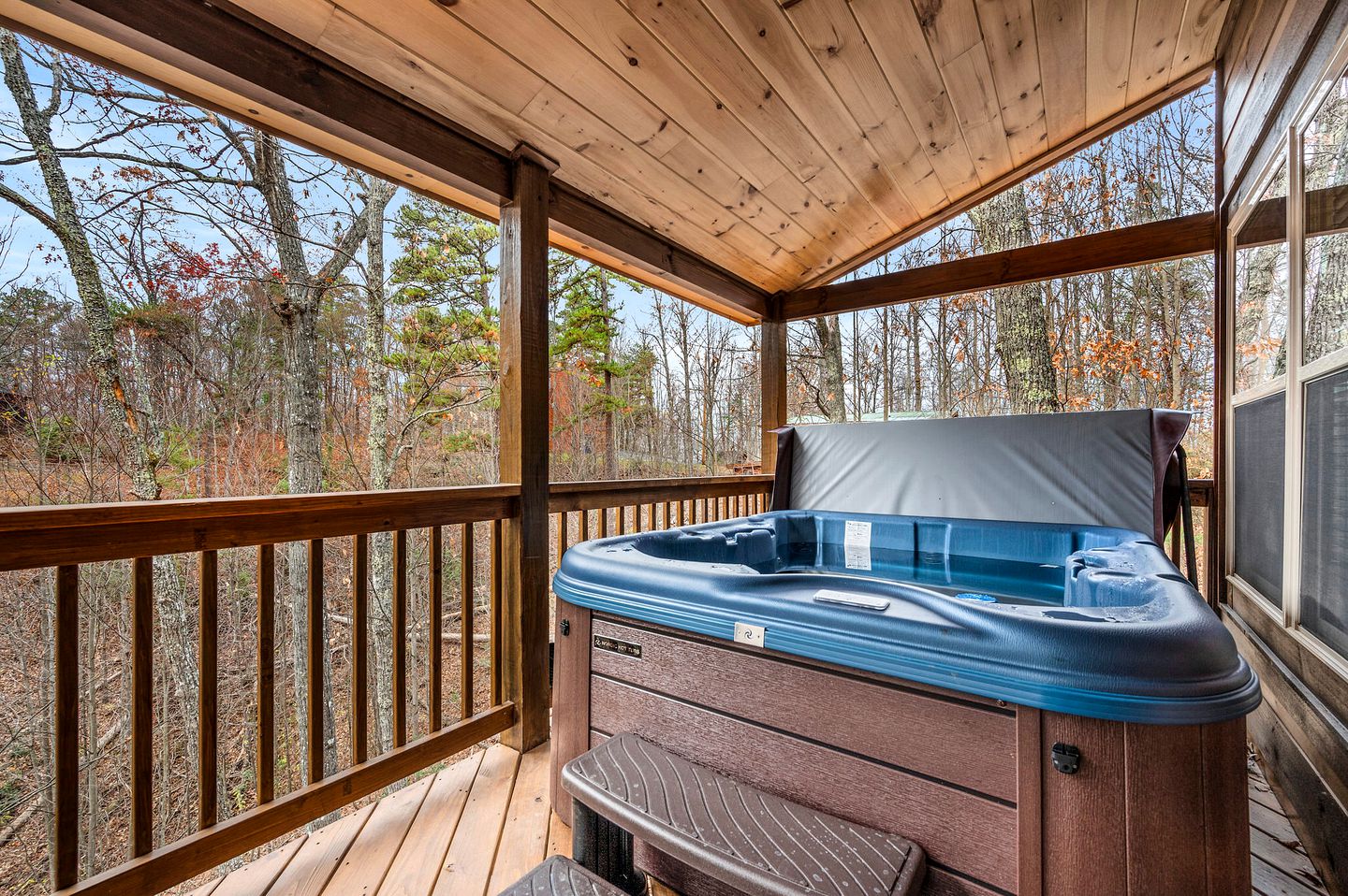 Movie Magic and Mountain Views: Family Cabin in Sevierville with Deck Hot Tub