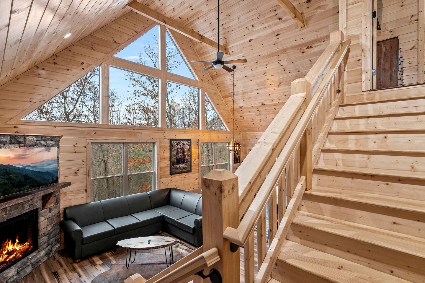 Movie Magic and Mountain Views: Family Cabin in Sevierville with Deck Hot Tub