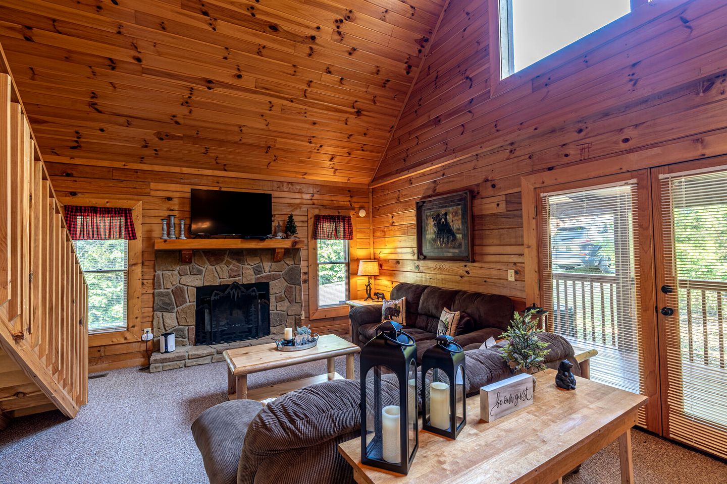 Picturesque Log Cabin with Private Hot Tub and Arcade Games on Douglas Lake near Sevierville, Tennessee