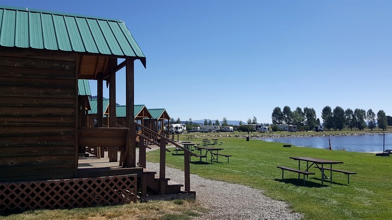 Cabins (United States of America, West Yellowstone, Montana)