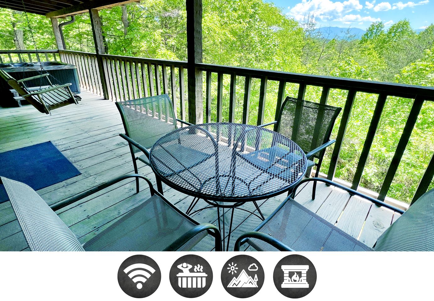 Rustic Picturesque Cabin with Hot-Tub in Sevierville, Tennessee