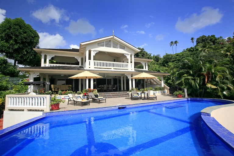 Enormous Villa with Lovely Exterior Living Spaces and Private Pool in Marigot Bay, Castries