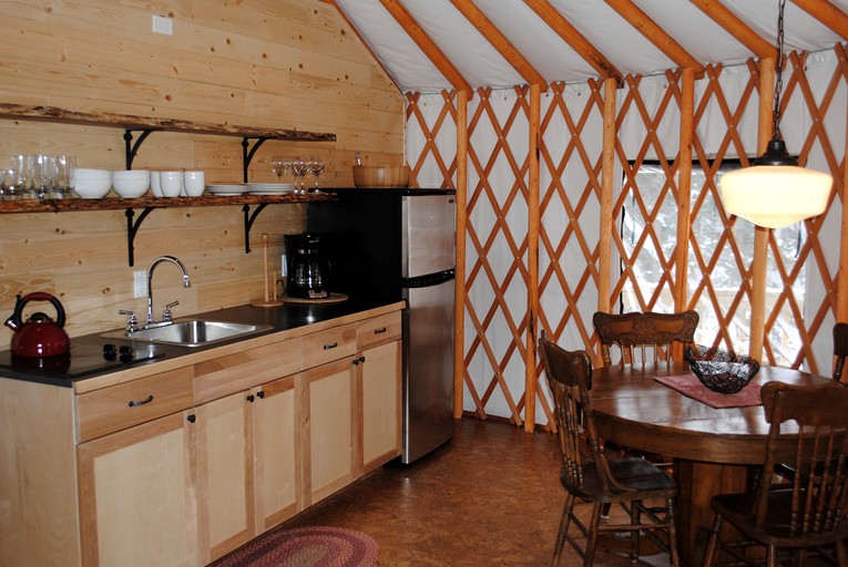 Yurts (Emma Lake, Saskatchewan, Canada)