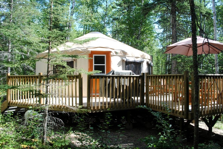 Yurts (Emma Lake, Saskatchewan, Canada)