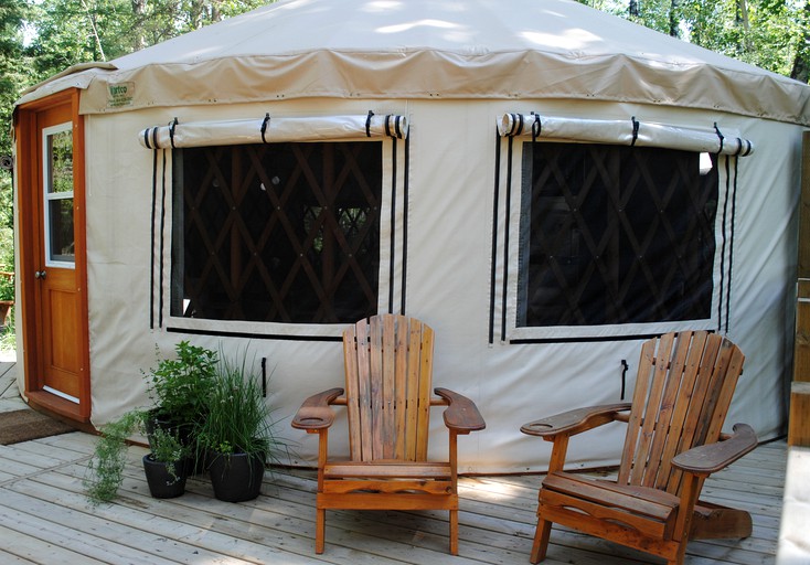 Yurts (Emma Lake, Saskatchewan, Canada)