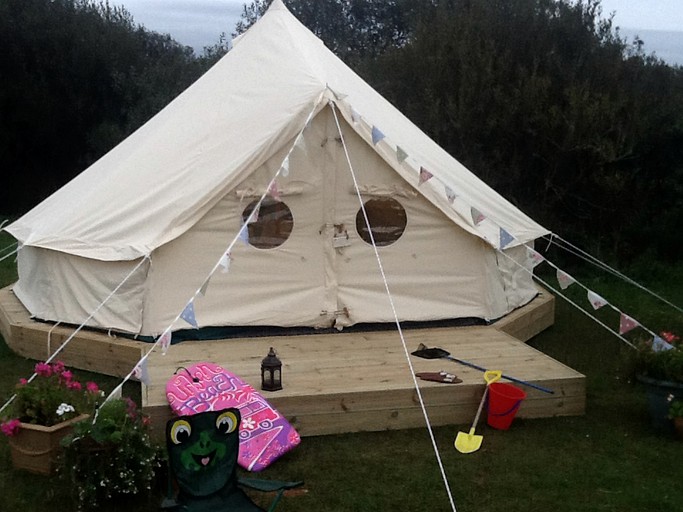 Getaway to Lizard Point and enjoy this bell tent camping trip