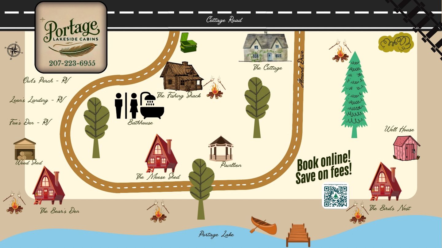 Portage Lakeside Cabins in Portage Lake, ME
