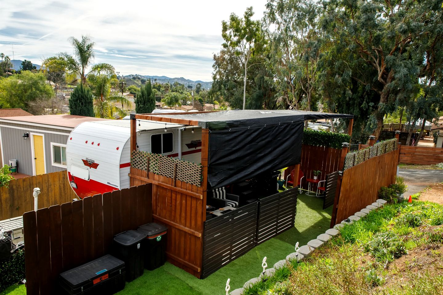 Beautiful Caravan Fire Pit and Barbecue Provided in El Cajon, California