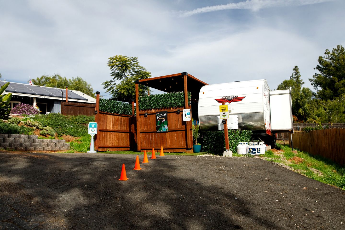 Beautiful Caravan Fire Pit and Barbecue Provided in El Cajon, California