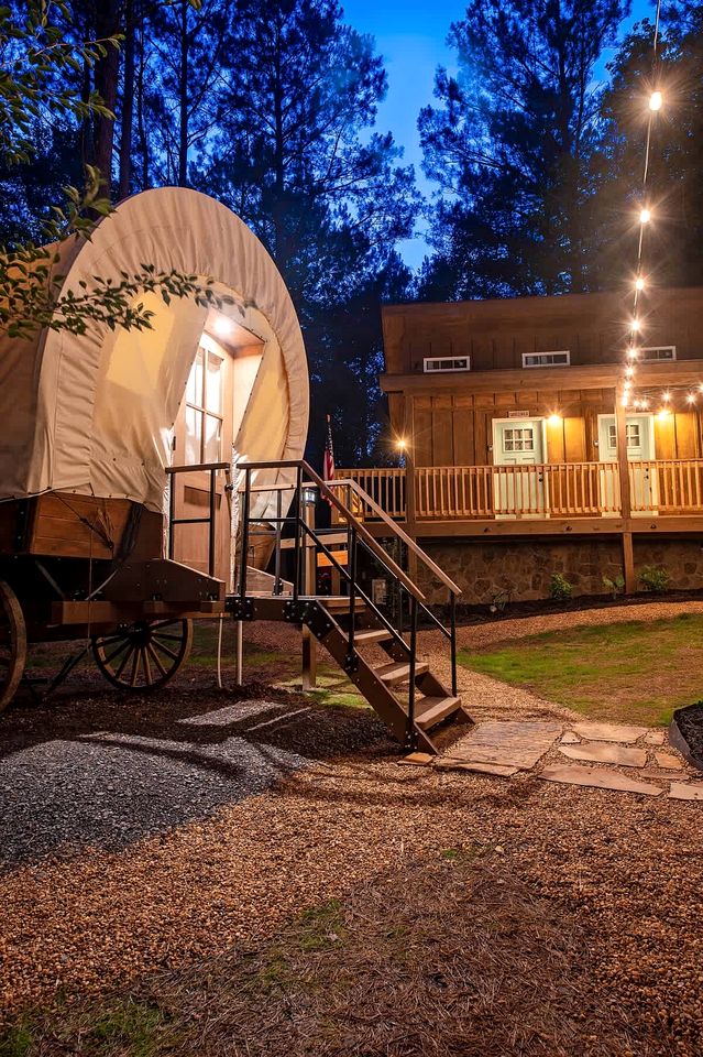 Beautiful Glamping Wagon Great for Outdoor Adventures in Tennessee