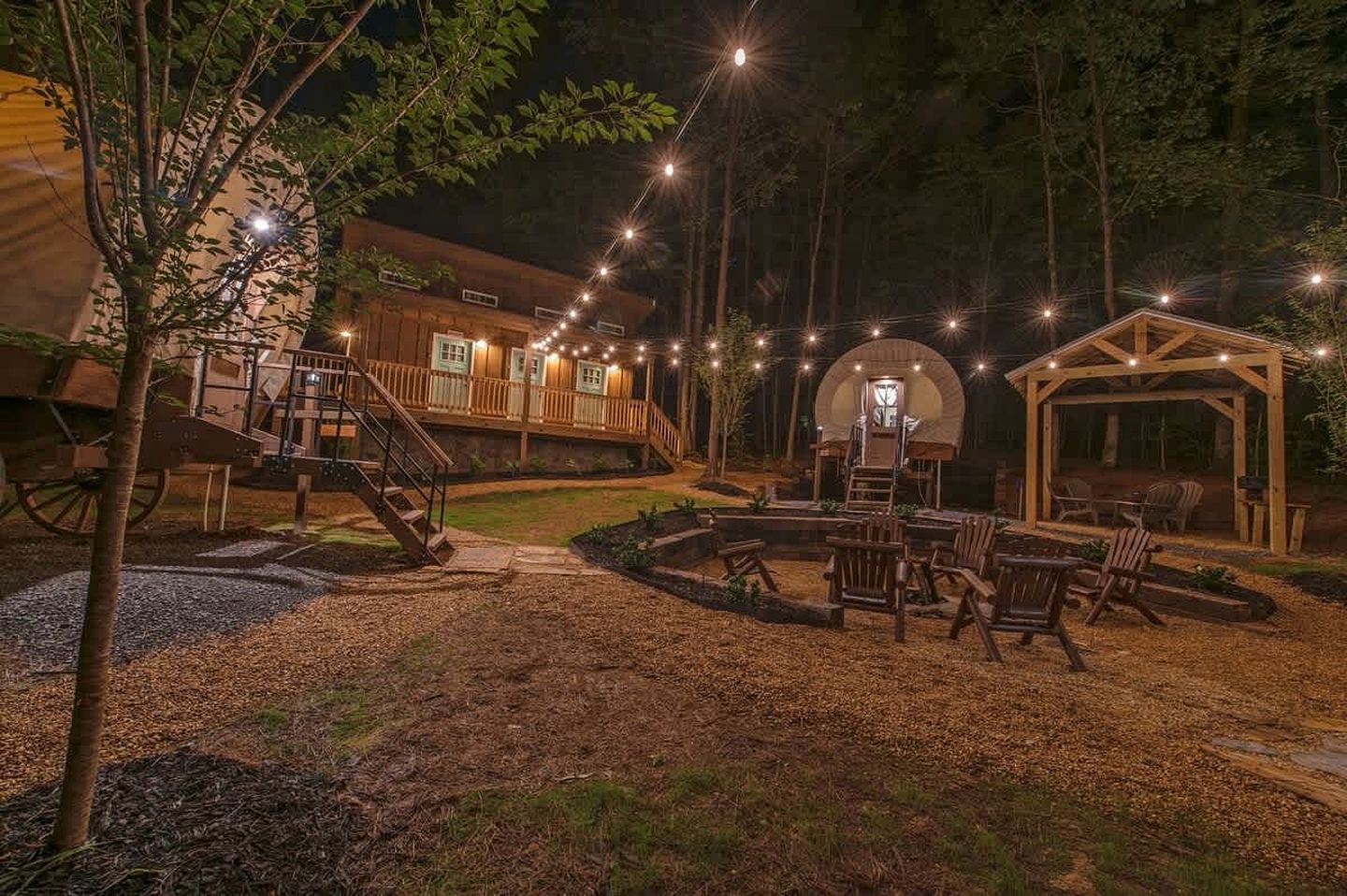 Beautiful Glamping Wagon Great for Outdoor Adventures in Tennessee