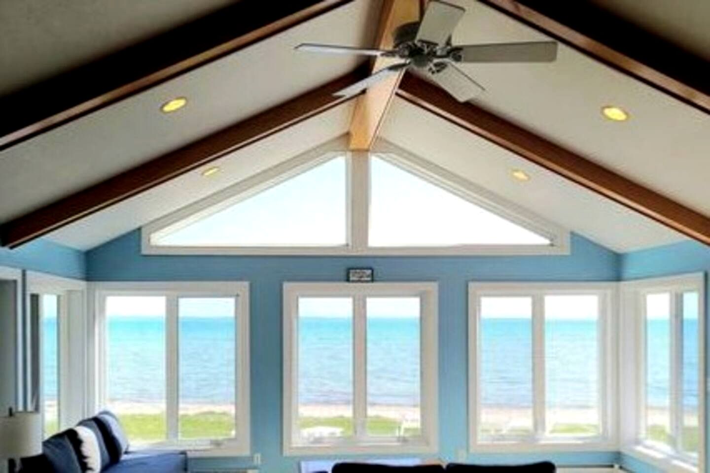 Beautiful Lakefront Cottage with Fire Pit in St. Ignace, Michigan