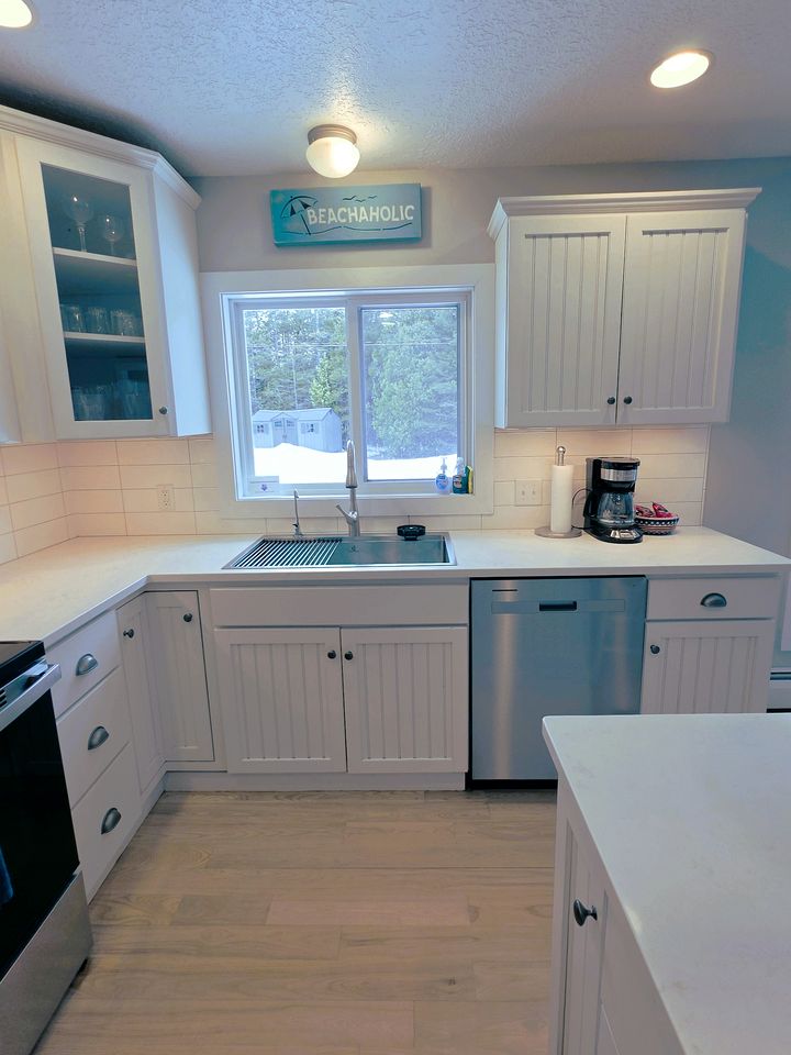 Beautiful Lakefront Cottage with Fire Pit in St. Ignace, Michigan