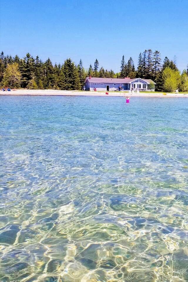 Beautiful Lakefront Cottage with Fire Pit in St. Ignace, Michigan
