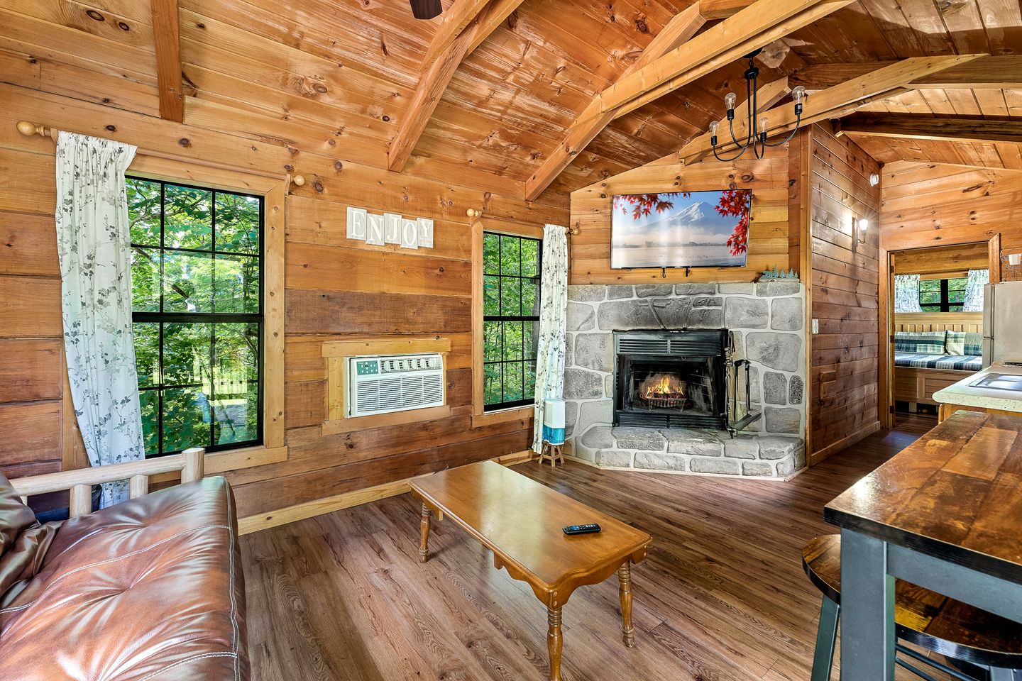 Beautiful Rustic Cabin with Jacuzzi, Covered Porch and Mountain Views in Sevierville, Tennessee