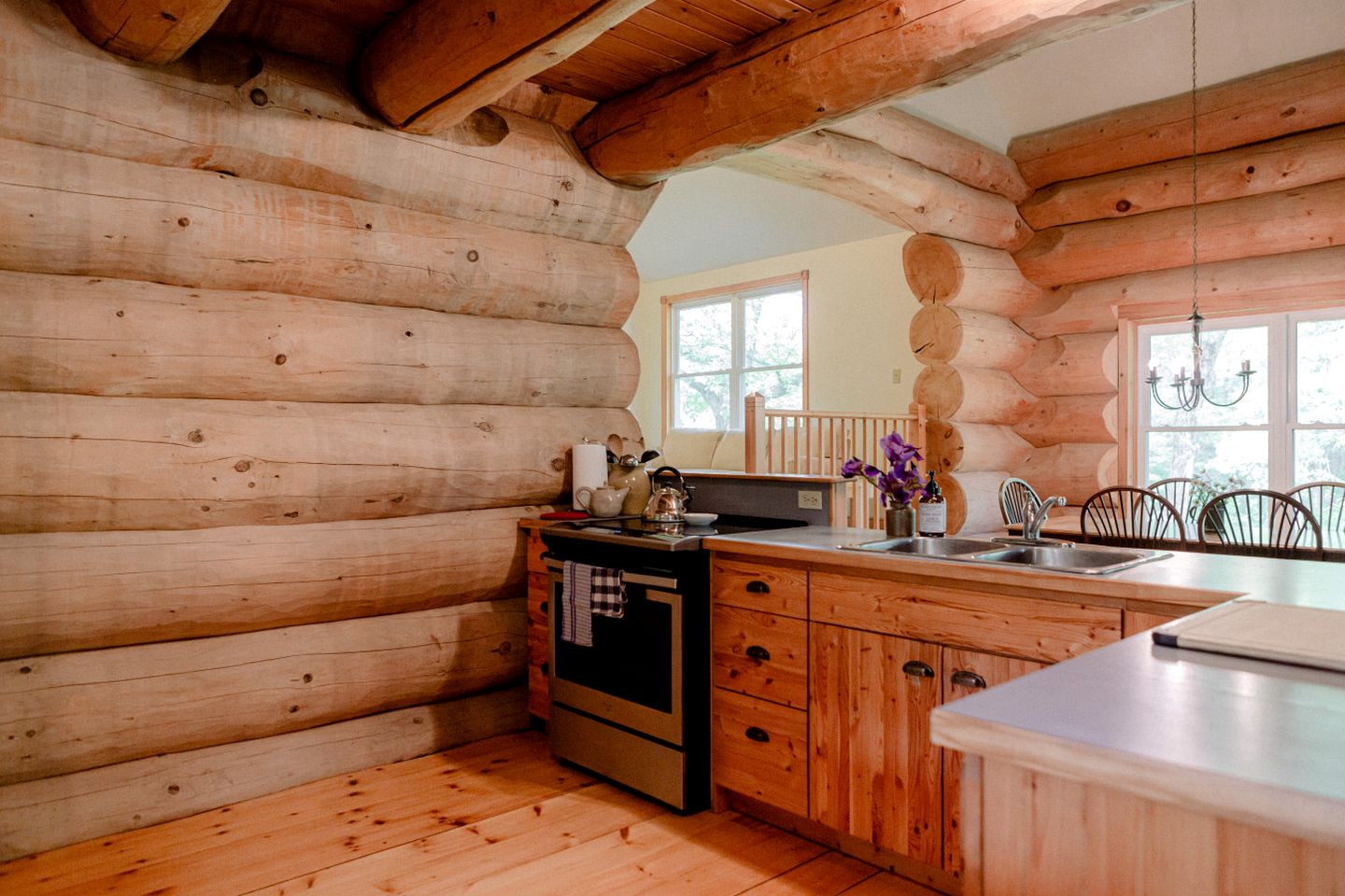 Beautiful Spacious Log Cabin Surrounded by Nature for a Peaceful Family Vacation in Prince Edward, Ontario