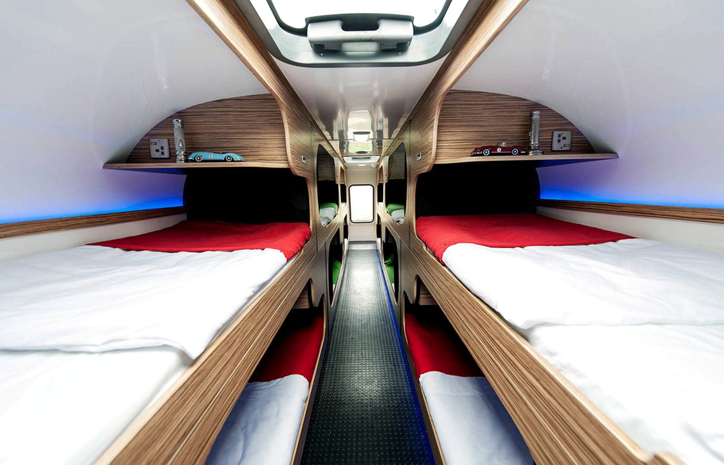 Unique Campervan Rental with Japanese-Style Sleeping Pods in England