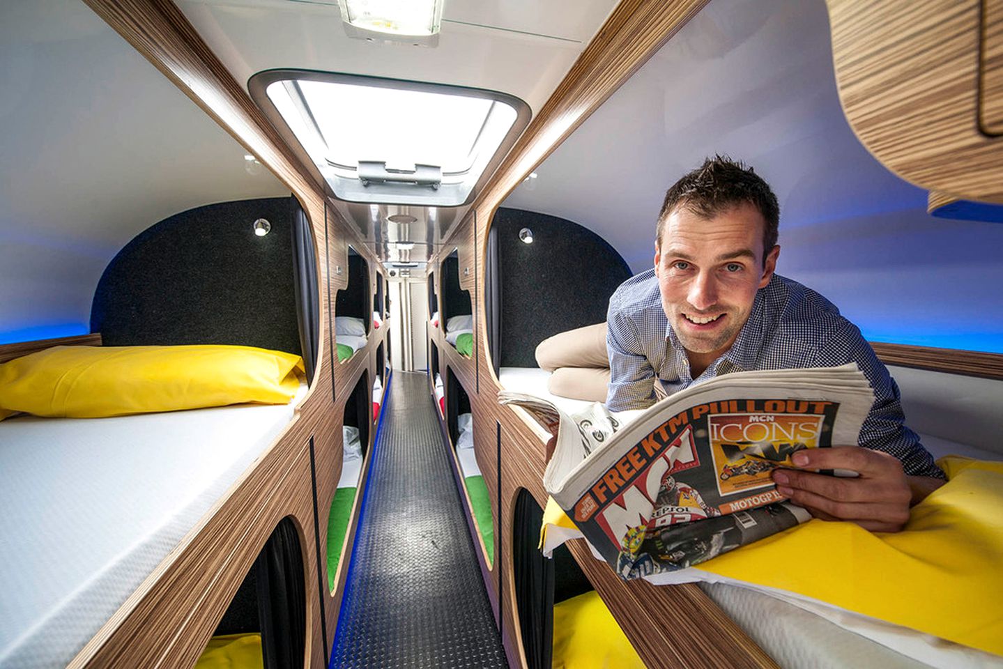 Unique Campervan Rental with Japanese-Style Sleeping Pods in England