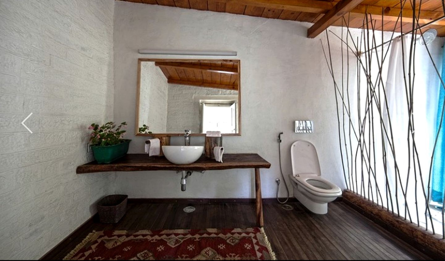 Bedside Mountain Vistas from Luxury Suite for Two in the Himalayas, India