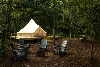 Luminous Glamping Bell Tent Retreat Near Sinking Creek, Missouri photo 3